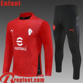AC Milan KIT: Survetement de Foot Enfant 25 26 C885  AC Milan KIT: Survetement de Foot Enfant 25 26 C885