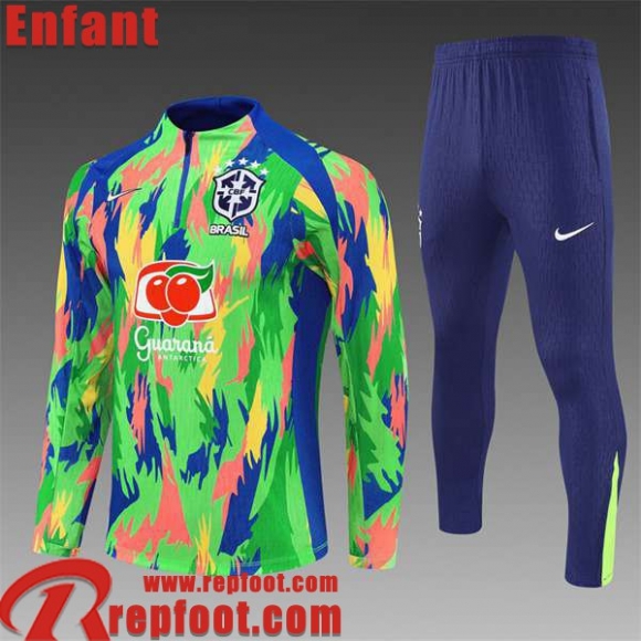 Bresil KIT: Survetement de Foot Enfant 25 26 C887  Bresil KIT: Survetement de Foot Enfant 25 26 C887