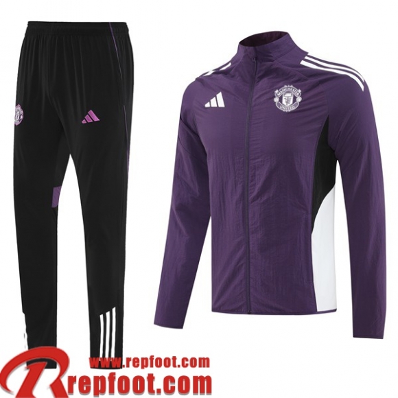 Manchester United Coupe Vent Homme 25 26 D358  Manchester United Coupe Vent Homme 25 26 D358