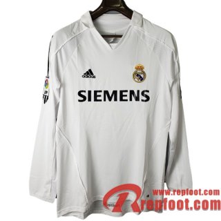 Retro Maillot de Foot Real Madrid Domicile Manche Longue 2005/2006