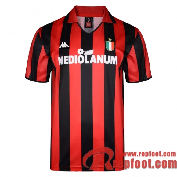 Retro Maillot de Foot Milan AC Domicile 1988/1989 Retro Maillot de Foot Milan AC Domicile 1988/1989