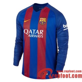 Retro Maillot de Foot FC Barcelone Domicile Manche Longue 2016/2017