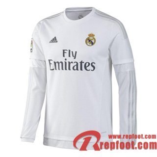 Retro Maillot de Foot Real Madrid Domicile Manche Longue 2015/2016