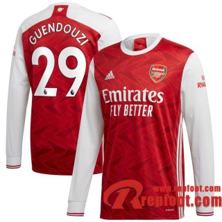 Arsenal Maillot de Guendouzi #29 Domicile Manches longues 2020-21