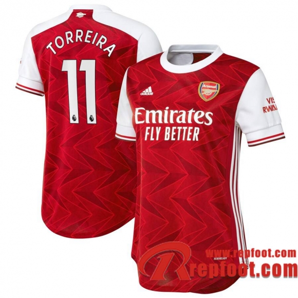 Arsenal Maillot de Torreira #11 Domicile Femme 2020-21