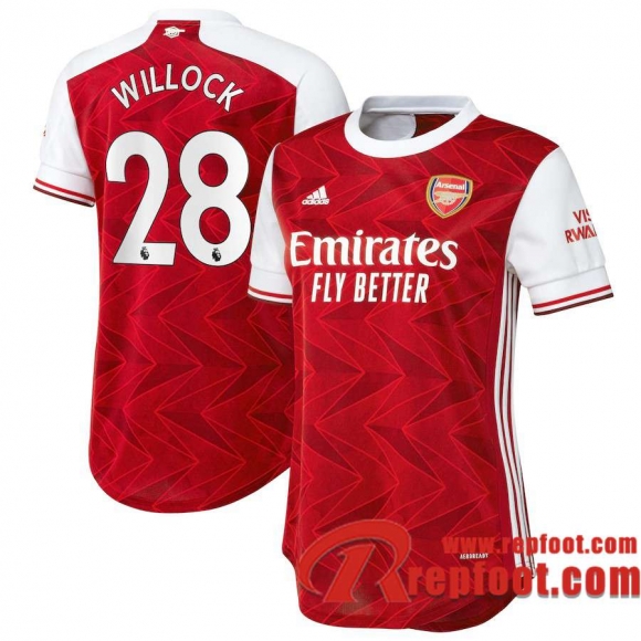 Arsenal Maillot de Willock #28 Domicile Femme 2020-21 Arsenal Maillot de Willock #28 Domicile Femme 2020-21