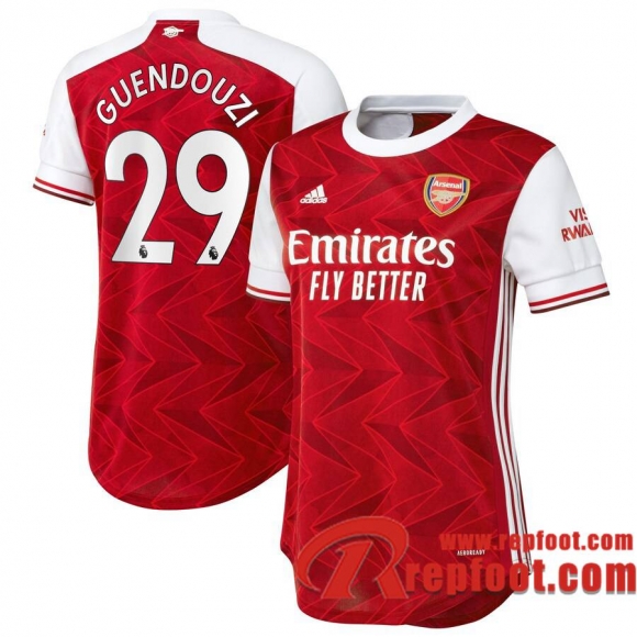 Arsenal Maillot de Guendouzi #29 Domicile Femme 2020-21