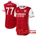 Arsenal Maillot de Saka #77 Domicile Femme 2020-21