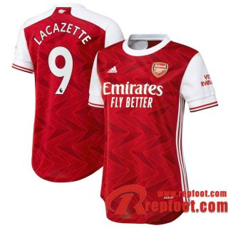 Arsenal Maillot de Lacazette #9 Domicile Femme 2020-21