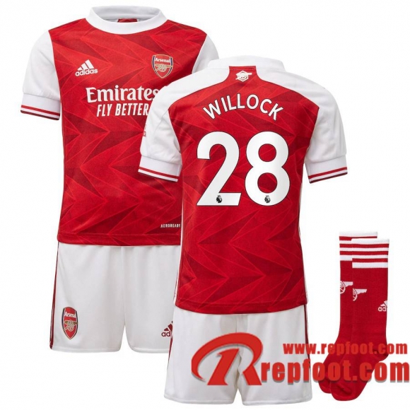 Arsenal Maillot de Willock #28 Domicile Enfant 2020-21  Arsenal Maillot de Willock #28 Domicile Enfant 2020-21