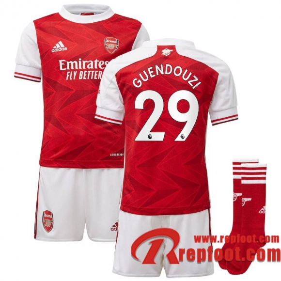 Arsenal Maillot de Guendouzi #29 Domicile Enfant 2020-21