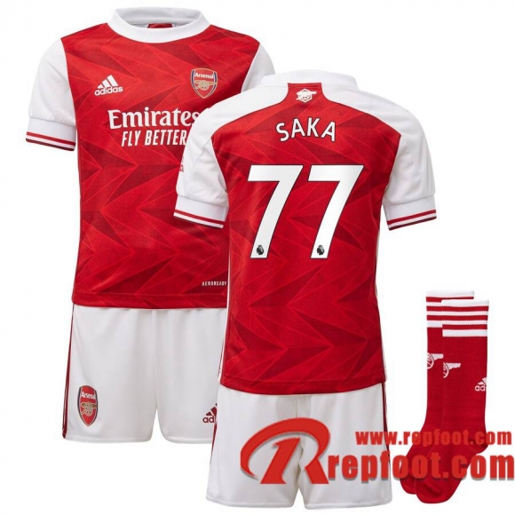 Arsenal Maillot de Saka #77 Domicile Enfant 2020-21