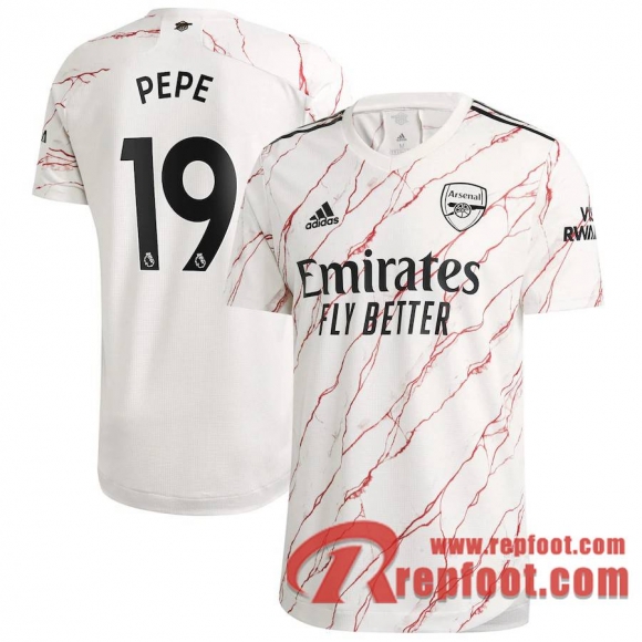Arsenal Maillot de Pepe #19 Exterieur 2020-21  Arsenal Maillot de Pepe #19 Exterieur 2020-21