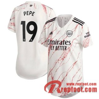 Arsenal Maillot de Pepe #19 Exterieur Femme 2020-21