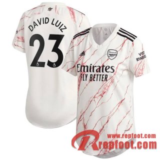 Arsenal Maillot de David Luiz #23 Exterieur Femme 2020-21
