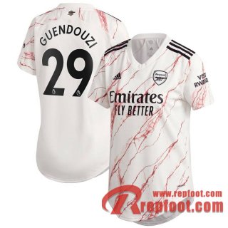 Arsenal Maillot de Guendouzi #29 Exterieur Femme 2020-21