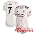 Arsenal Maillot de Saka #7 Exterieur Femme 2020-21 Arsenal Maillot de Saka #7 Exterieur Femme 2020-21