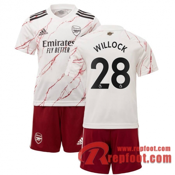 Arsenal Maillot de Willock #28 Exterieur Enfant 2020-21