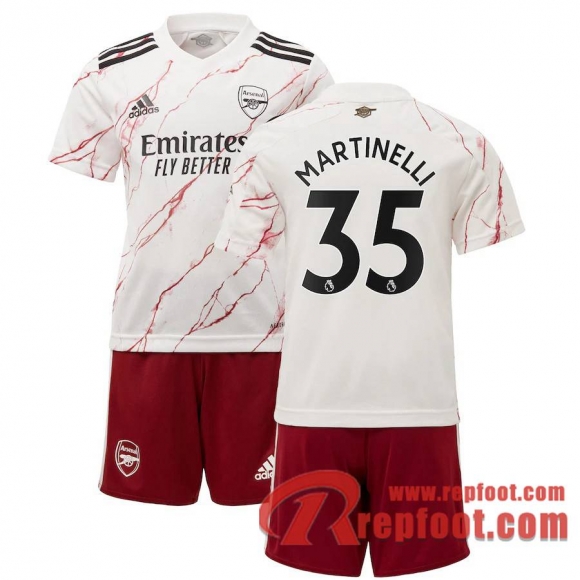 Arsenal Maillot de Martinelli #35 Exterieur Enfant 2020-21