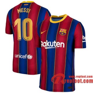 Barcelone Maillot de Lionel Messi #10 Domicile 2020-21