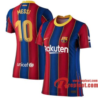 Barcelone Maillot de Lionel Messi #10 Domicile Femme 2020-21