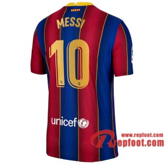 Barcelone Maillot de Lionel Messi #10 Domicile Enfant 2020-21