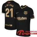 Barcelone Maillot de Frenkie de Jong #21 Exterieur 2020-21