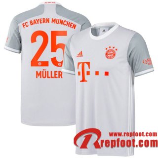 Bayern Munich Maillot de Thomas Muller #25 Exterieur 2020-21