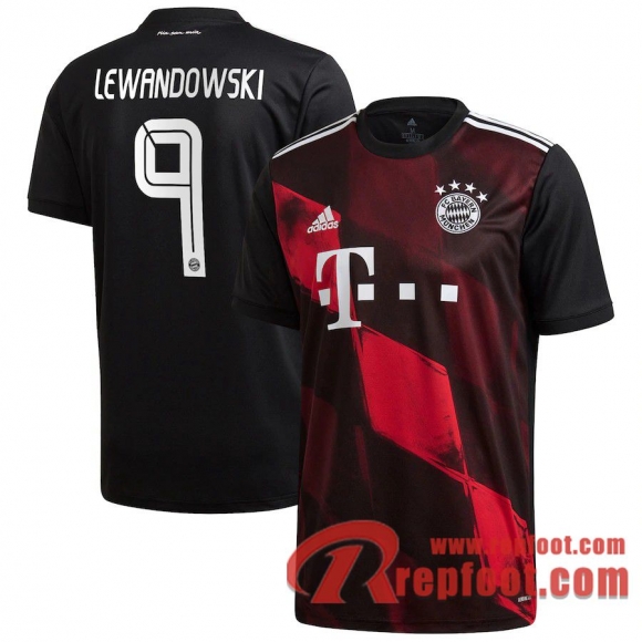 Bayern Munich Maillot de Robert Lewandowski #9 Third 2020-21