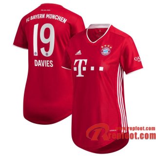 Bayern Munich Maillot de Alphonso Davies #19 Domicile Femme 2020-21