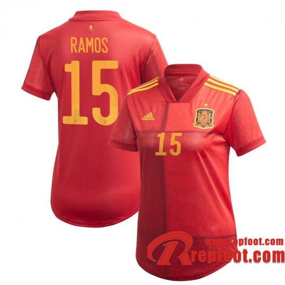 Espagne Maillot de RAMOS #15 Domicile Femme EURO 2020