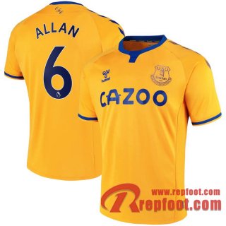 Everton Maillot de Allan #6 Exterieur 2020-21