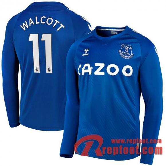 Everton Maillot de Walcott #11 Domicile Manches longues 2020-21  Everton Maillot de Walcott #11 Domicile Manches longues 2020-21
