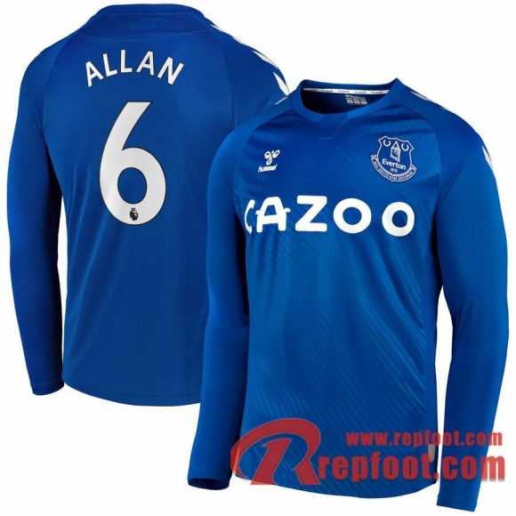 Everton Maillot de Allan #6 Domicile Manches longues 2020-21