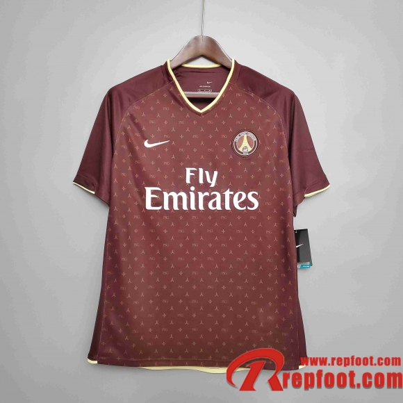 Retro Maillot de foot 06/07 PSG Exterieur Rouge  Retro Maillot de foot 06/07 PSG Exterieur Rouge