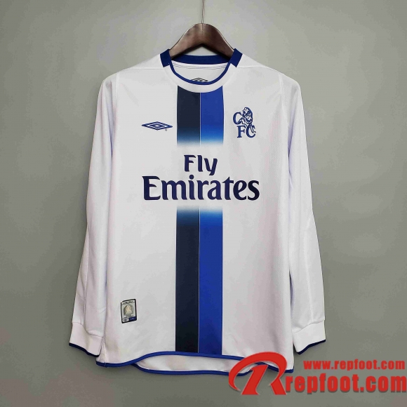 Retro Maillot de foot Manche Longue 03/05 Chelsea Exterieur