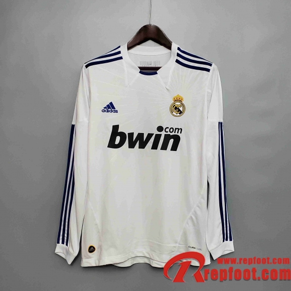 Retro Maillot de foot Real Madrid 10/11 Manche Longue Domicile