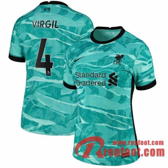 Liverpool Maillot de Virgil #4 Exterieur Femme 2020-21