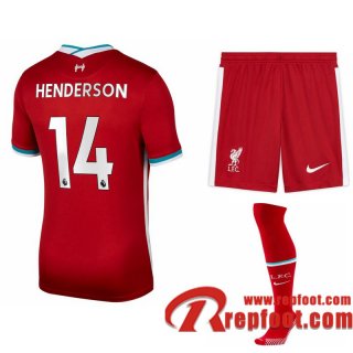 Liverpool Maillot de Jordan Henderson #14 Domicile Enfant 2020-21