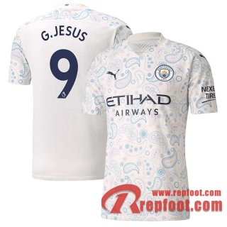 Manchester City Maillot de G.Jesus #9 Third 2020-21