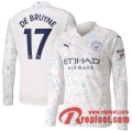 Manchester City Maillot de De Bruyne #17 Third Manches longues 2020-21