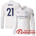 Manchester City Maillot de Silva #21 Third Manches longues 2020-21