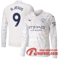 Manchester City Maillot de G.Jesus #9 Third Manches longues 2020-21