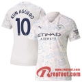 Manchester City Maillot de Kun Agüero #10 Third Femme 2020-21