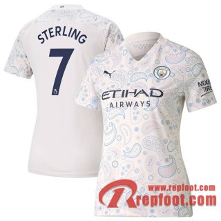 Manchester City Maillot de Sterling #7 Third Femme 2020-21