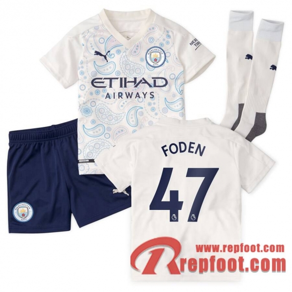 Manchester City Maillot de Foden #47 Third Enfant 2020-21