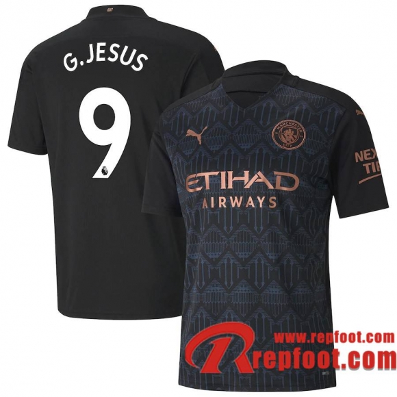 Manchester City Maillot de G.Jesus #9 Exterieur 2020-21