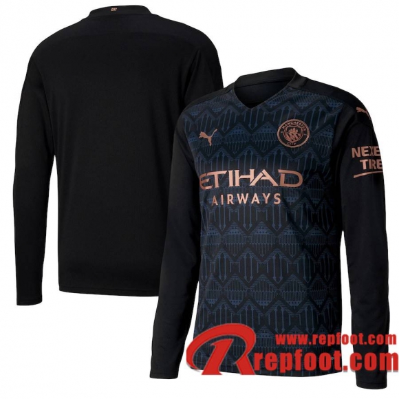 Manchester City Maillot de Exterieur Manches longues 2020-21