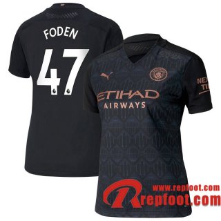 Manchester City Maillot de Foden #47 Exterieur Femme 2020-21