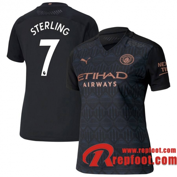 Manchester City Maillot de Sterling #7 Exterieur Femme 2020-21